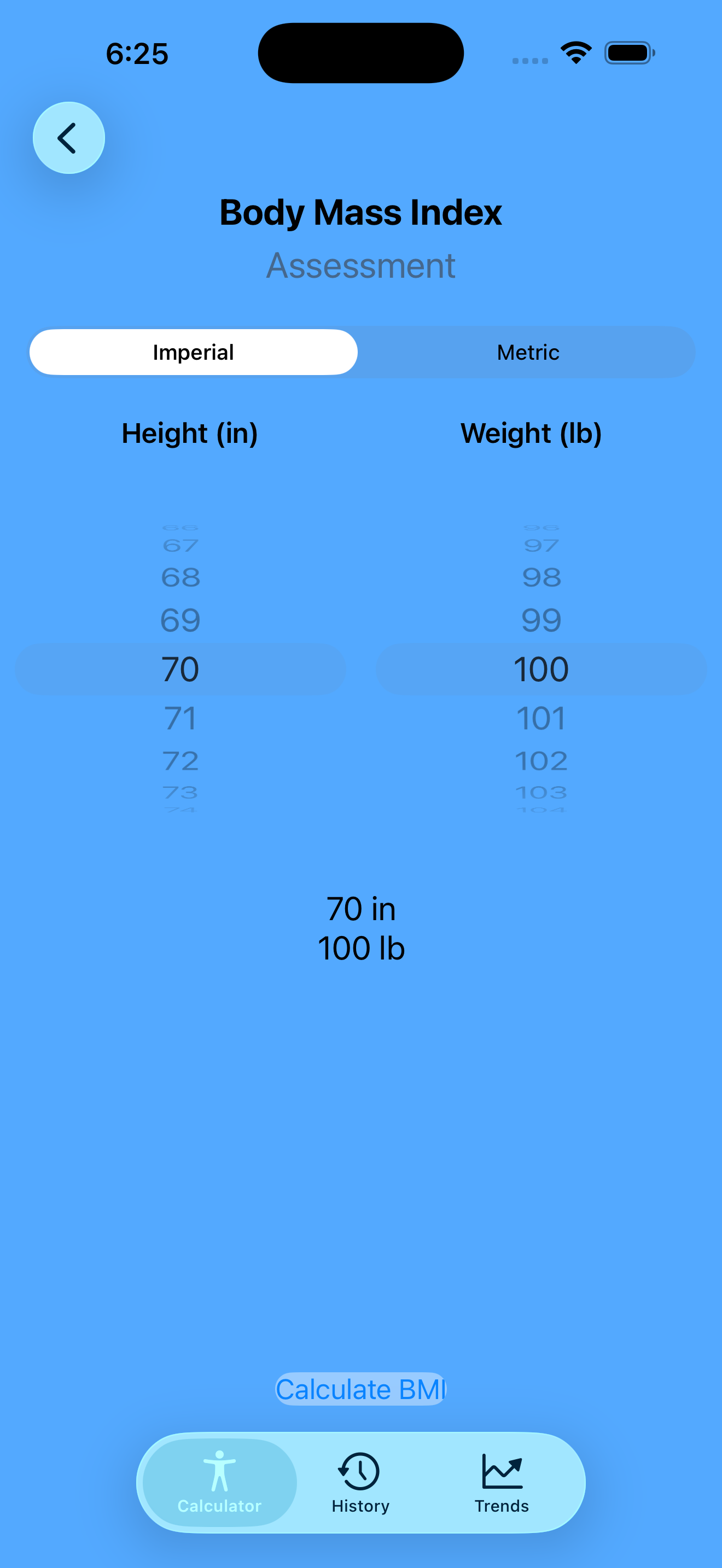 MoodBMI BMI Calculator
